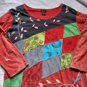 Boho tee made in Nepal szXXL-runs very small